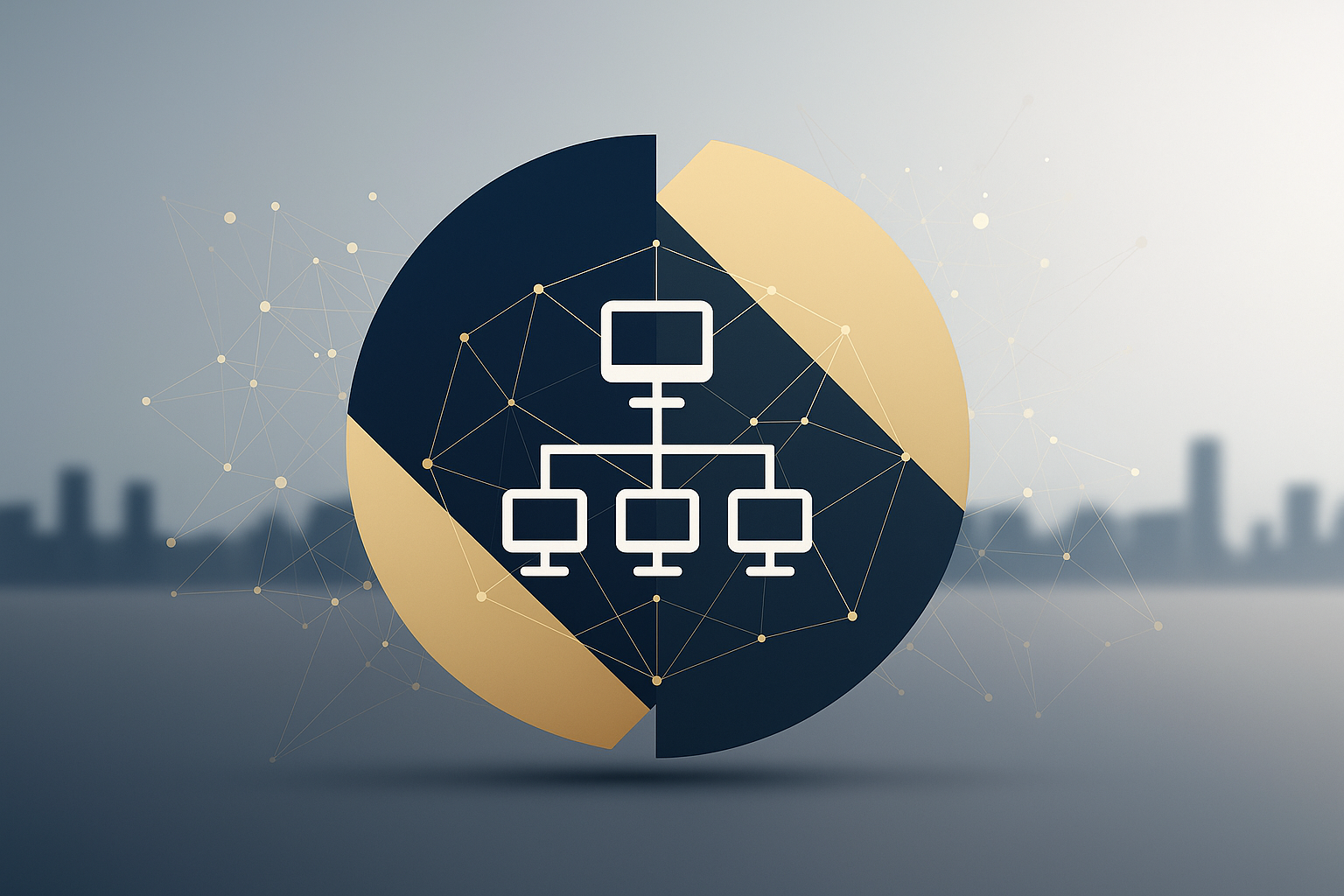 Symbol für Computernetzwerk und verbundene Geräte